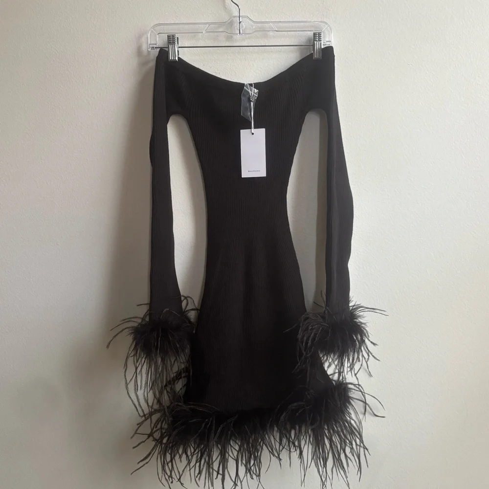 Lovers and Friends | Ellerie Feather Knit Mini Dress - Picture 2 of 5